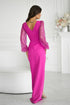 Robe longue model 199012 Bicotone